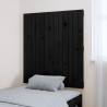 Black Wall Headboard - Solid Pine 82.5x3x90 cm