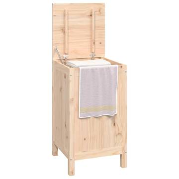 Laundry Box 44x44x76 cm - Solid Pine Wood - Stylish Storage