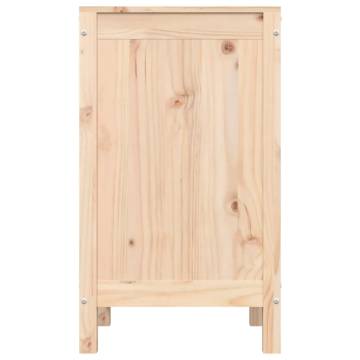 Laundry Box 44x44x76 cm - Solid Pine Wood - Stylish Storage