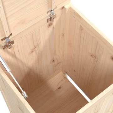 Laundry Box 44x44x76 cm - Solid Pine Wood - Stylish Storage