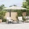 Garden Parasol with Steel Pole White 246x246x230 cm Colour white Size 246 x 246 x 230 cm Quantity in Package 1 