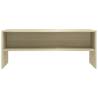 Stylish Sonoma Oak TV Cabinet - 100x40x40 cm Engineered Wood