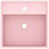 Luxury Matt Pink Square Basin - 41x41 cm Ceramic Design