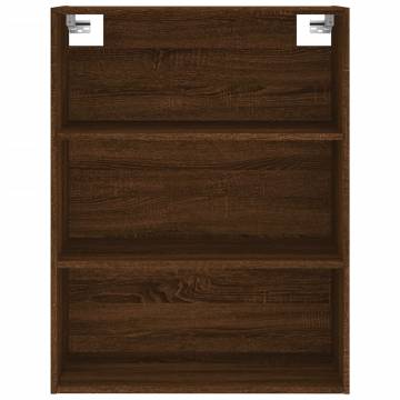 Stylish Highboard Brown Oak - 69.5x34x180 cm | HipoMarket