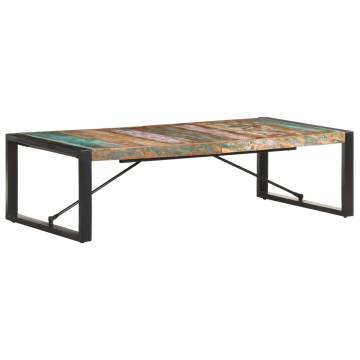 Solid Reclaimed Wood Coffee Table 140x70 cm - Unique Style