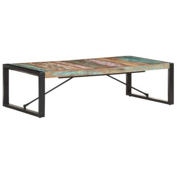 Solid Reclaimed Wood Coffee Table 140x70 cm - Unique Style