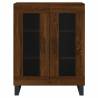 Stylish Highboard in Brown Oak - 69.5x34x180 cm