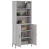 Elegant Highboard Grey Sonoma - 69.5x34x180 cm | HipoMarket