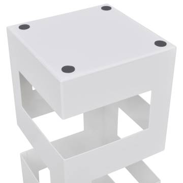 White Square Umbrella Stand - Modern Storage Holder