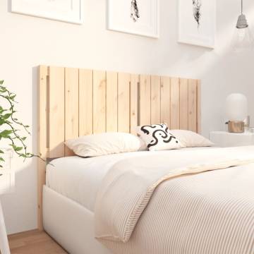 Solid Pine Bed Headboard 145.5x4x100 cm | Rustic Elegance