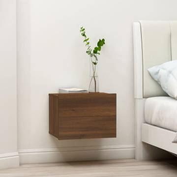 Brown Oak Bedside Cabinets 2 pcs – Stylish Storage Solution