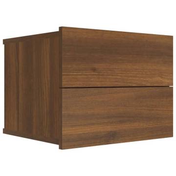 Brown Oak Bedside Cabinets 2 pcs – Stylish Storage Solution