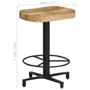 Bar Stools 2 pcs 52 cm Solid Mango Wood - Stylish & Durable