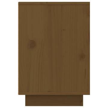 Elegant Honey Brown Pine Bedside Cabinets - 2 pcs