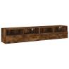 Smoked Oak TV Wall Cabinets - 2 pcs 80x30x30 cm