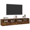 Smoked Oak TV Wall Cabinets - 2 pcs 80x30x30 cm