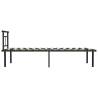 Black Metal Bed Frame 90x200 cm - Elegant & Sturdy Design