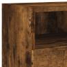 Smoked Oak TV Wall Cabinets - 2 pcs 80x30x30 cm