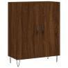 Stylish Highboard Brown Oak - 69.5x34x180 cm | HipoMarket