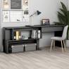 Corner Desk Grey 200x50x76 cm Engineered Wood Colour grey 