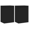 TV Wall Cabinets 2 pcs Black - Stylish & Spacious Storage