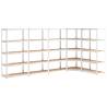 5-Layer Shelves - Durable Steel & Engineered Wood Storage Solution