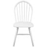 Stylish White Rubber Wood Dining Chairs - Set of 2