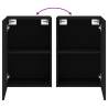 TV Wall Cabinets 2 pcs Black - Stylish & Spacious Storage