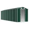 Garden Shed Green 191x640 cm - Galvanised Steel Storage