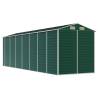 Garden Shed Green 191x640 cm - Galvanised Steel Storage