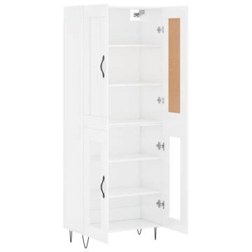 Highboard High Gloss White - Stylish Storage Solution