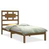 Honey Brown Solid Wood Bed Frame 75x190 cm - Small Single