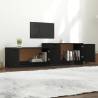 Stylish Black TV Cabinet - 158.5x36x45 cm Engineered Wood