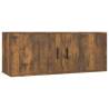 Wall Mounted TV Cabinet Smoked Oak - Sleek & Practical Design