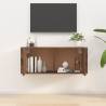 Wall Mounted TV Cabinet Smoked Oak - Sleek & Practical Design