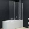 Folding Shower Enclosure 3 Panels ESG 130x138 cm - Stylish & Functiona