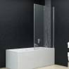 Folding Shower Enclosure 3 Panels ESG 130x138 cm - Stylish & Functiona