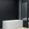 Folding Shower Enclosure 3 Panels ESG 130x138 cm - Stylish & Functiona