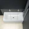 Folding Shower Enclosure 3 Panels ESG 130x138 cm - Stylish & Functiona