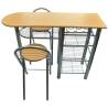 Stylish Kitchen Breakfast Bar Table & Chairs Set - Hipomarket UK