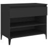 Shoe Cabinet Black 70x36x60 cm - Stylish Storage Solution