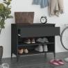 Shoe Cabinet Black 70x36x60 cm - Stylish Storage Solution