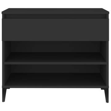 Shoe Cabinet Black 70x36x60 cm - Stylish Storage Solution