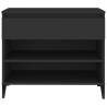 Shoe Cabinet Black 70x36x60 cm - Stylish Storage Solution