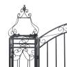 Stylish Ornamental Garden Gate - Wrought Iron 122x20.5x160 cm