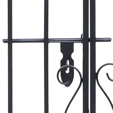 Stylish Ornamental Garden Gate - Wrought Iron 122x20.5x160 cm