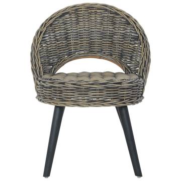 Kubu Rattan Sofa Chair - Stylish Black Design | Hipomarket