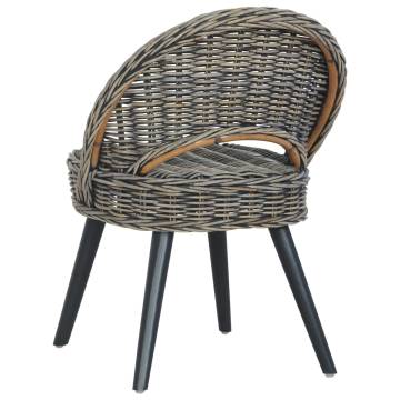 Kubu Rattan Sofa Chair - Stylish Black Design | Hipomarket