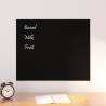 Wall-mounted Magnetic Board Black 60x50 cm Tempered Glass Colour black Size 60 x 50 cm Model without accessories 