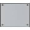 Wall-Mounted Magnetic Board - Black 60x50 cm Tempered Glass